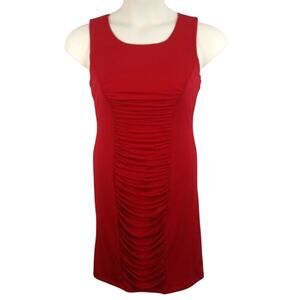 Calvin Klein Dress Size 6 Sleeveless Stretch Sheath Knee Length Slimming